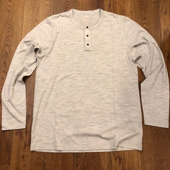 Proof Other - Proof 72-Hour Merino Long Sleeve Henley Grey Sz LG